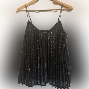 Banana Republic Black Sequin top XS